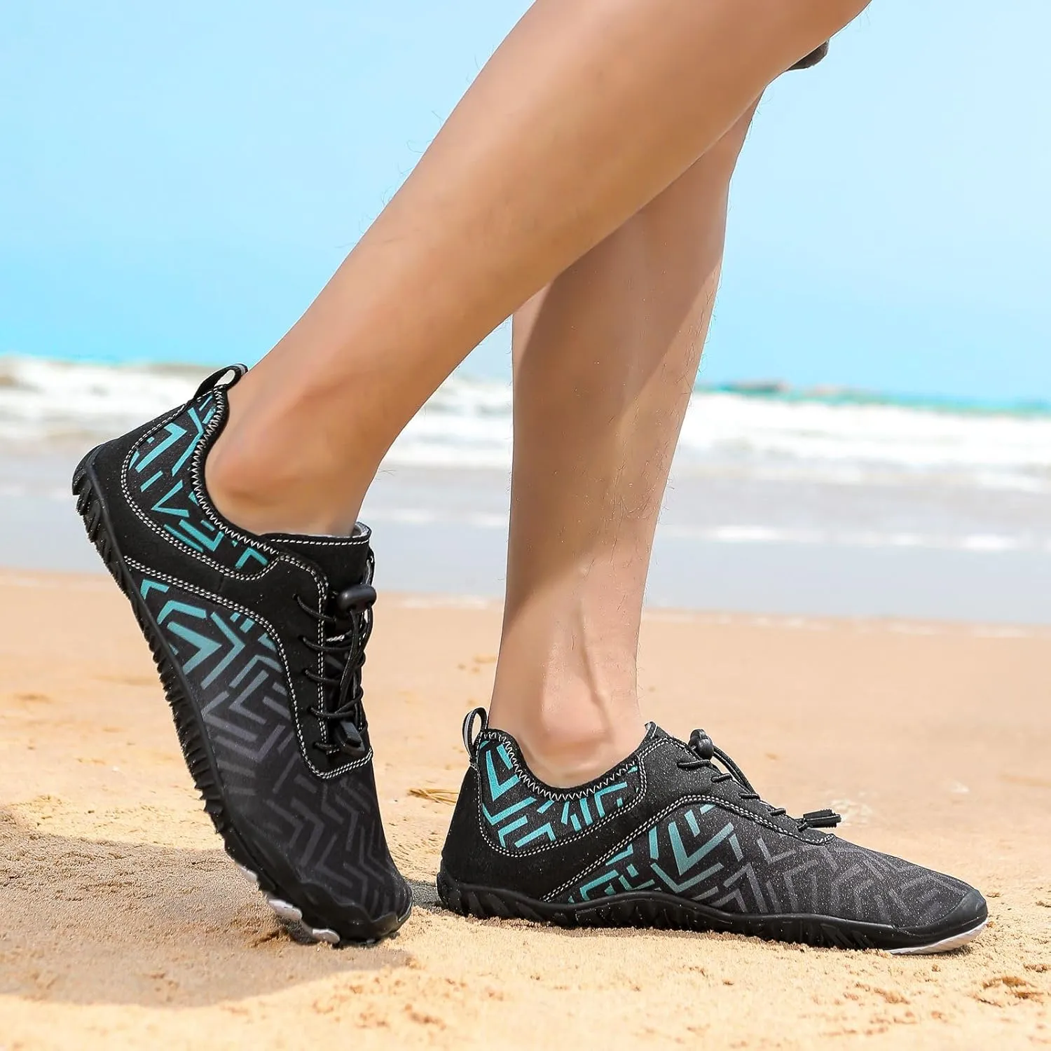 Hike Barefoot Shoes Womens Mens Anti-Slip Grounded Footwear Unisex Quick-Dry Wide Toe Box Healthy Breathable Sneaker Beach Pool Aqua Swim Surf Walking Hiking Shoes