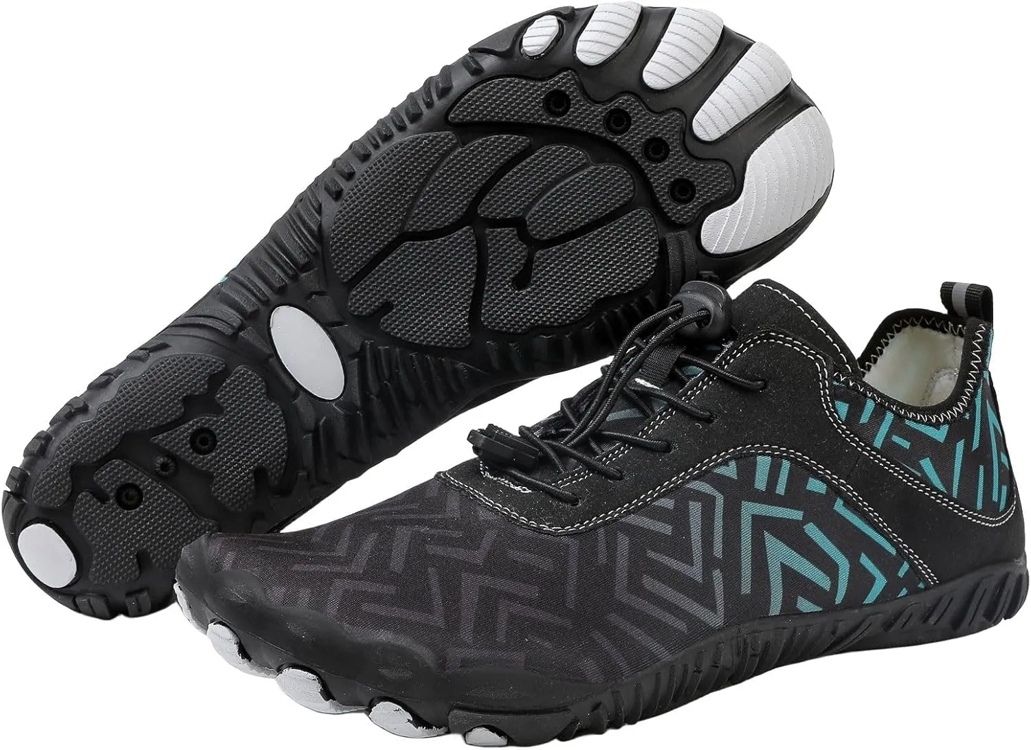 Hike Barefoot Shoes Womens Mens Anti-Slip Grounded Footwear Unisex Quick-Dry Wide Toe Box Healthy Breathable Sneaker Beach Pool Aqua Swim Surf Walking Hiking Shoes