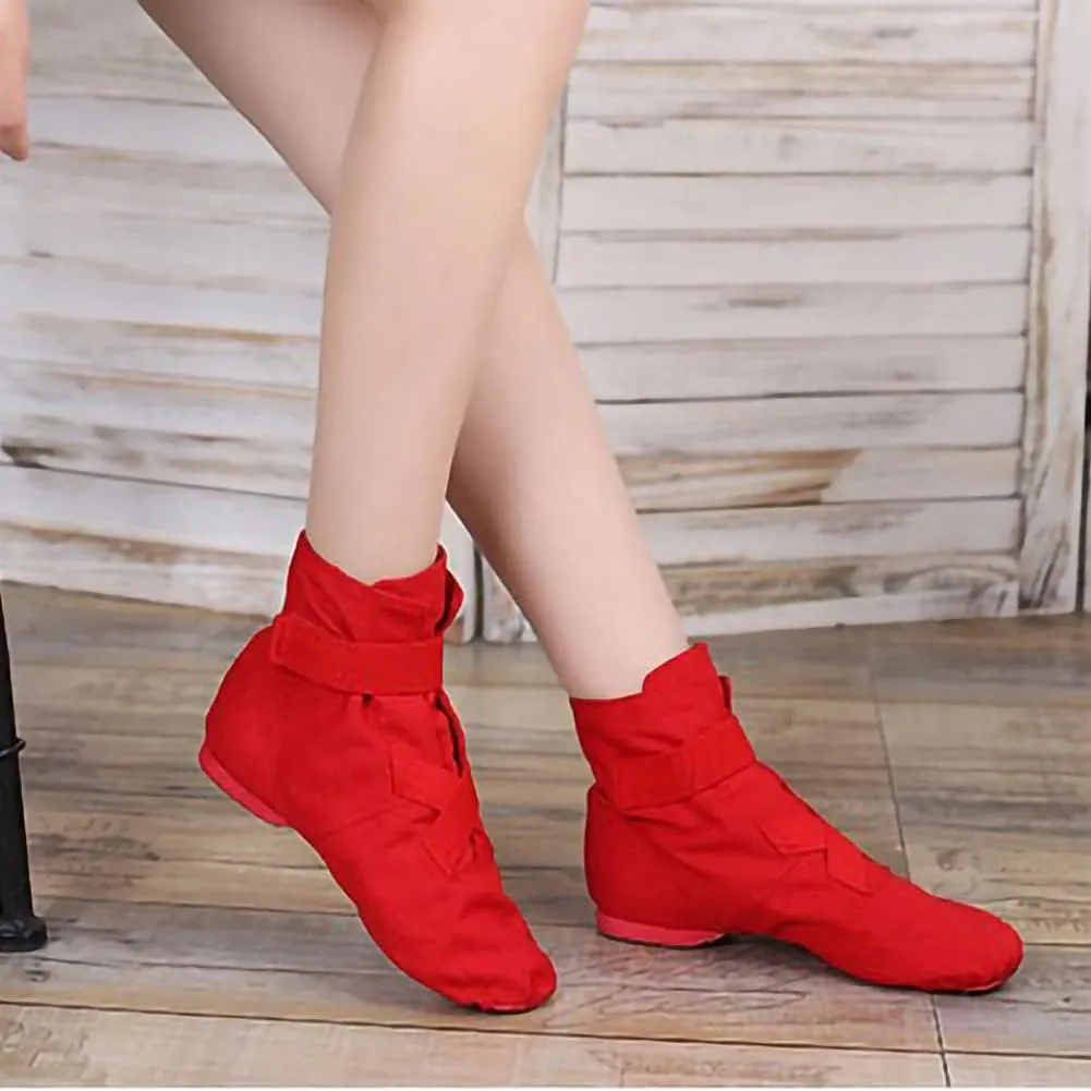 HROYL Jazz Boots Dance Shoes High Top Jazz Shoes Split Sole Over Ankle Jazz Boots for Women Girls Kids Model MS-S11011