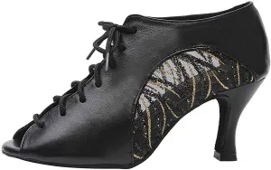 HROYL Women Latin Practice Dance Shoes Salsa Performance Wedding Party Dance Shoes,Model YCL264