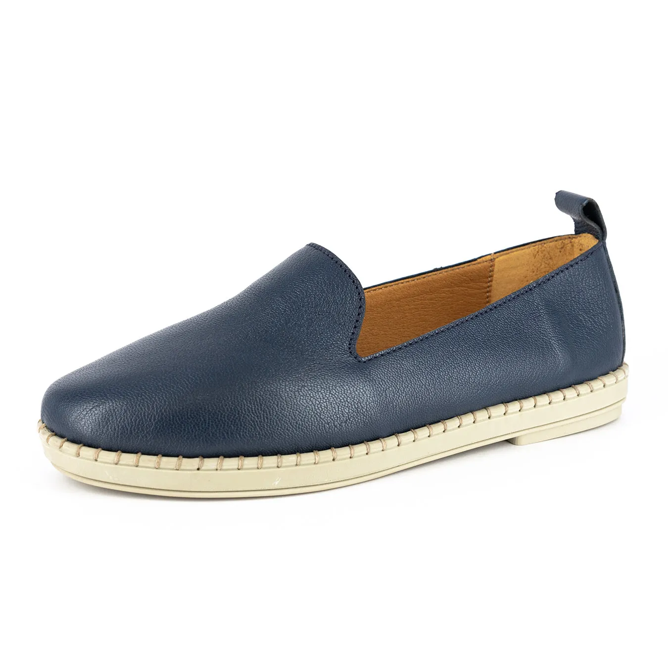 Induduzo : Ladies Leather Shoe in Denim Cayak