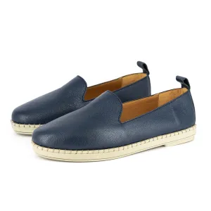 Induduzo : Ladies Leather Shoe in Denim Cayak