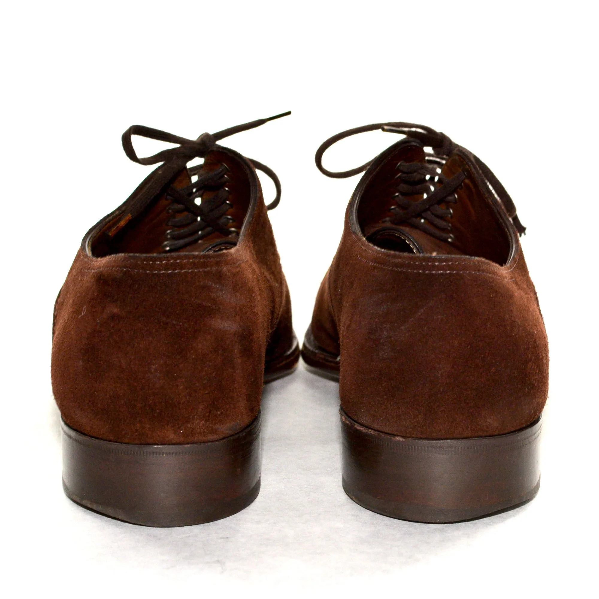 JOHN LOBB "JSaint Crepin 2011" Brown Suede Shoes UK 8.5E US 9.5 Last 8000