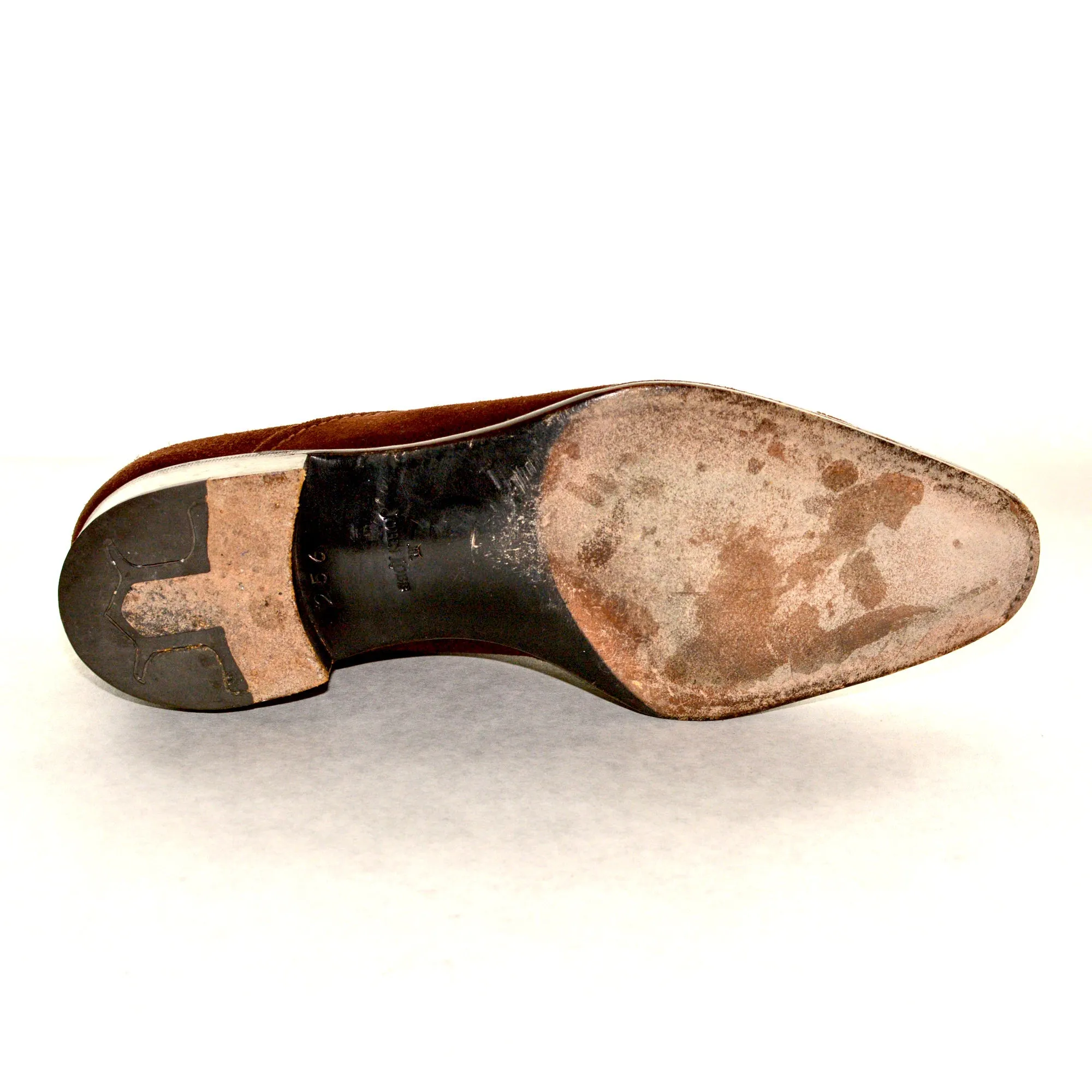 JOHN LOBB "JSaint Crepin 2011" Brown Suede Shoes UK 8.5E US 9.5 Last 8000