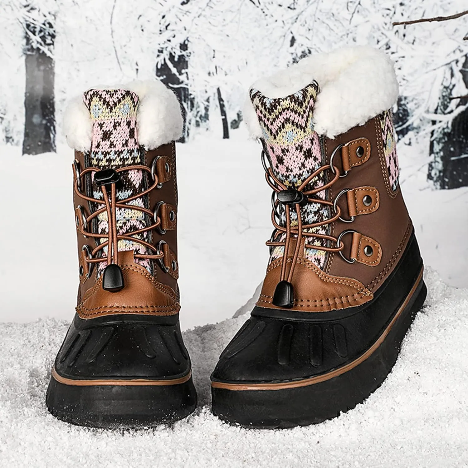 Kids Shoes Snow Boots Girls Boys OutdoorBoots Warm Boots With Cotton Snow Boots High Heel Boots for plus Size Shoes Wide