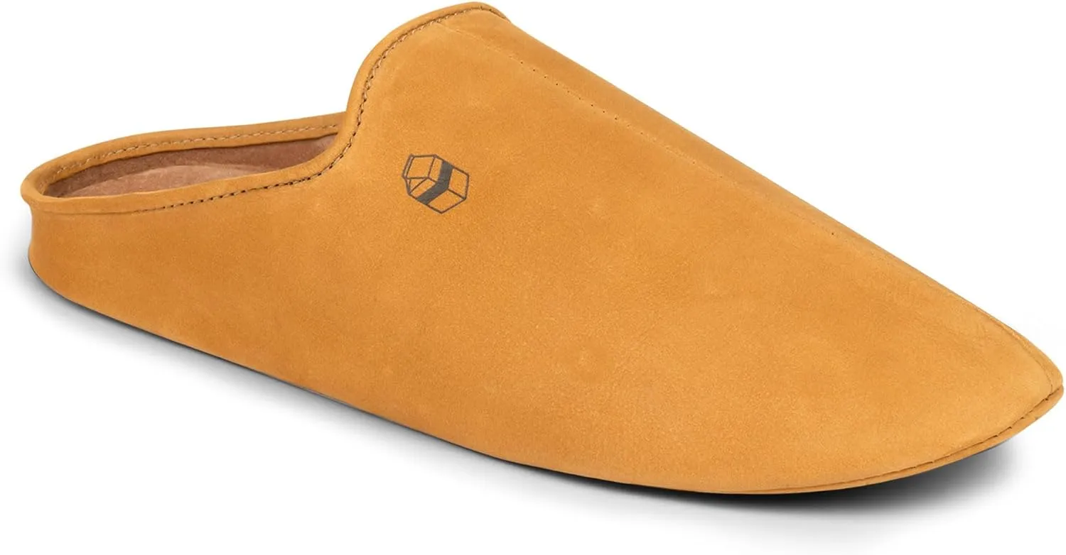 La Leche, Open Heel Moroccan Babouche Slippers, Indoor Slippers, Full Grain Leather, Handmade
