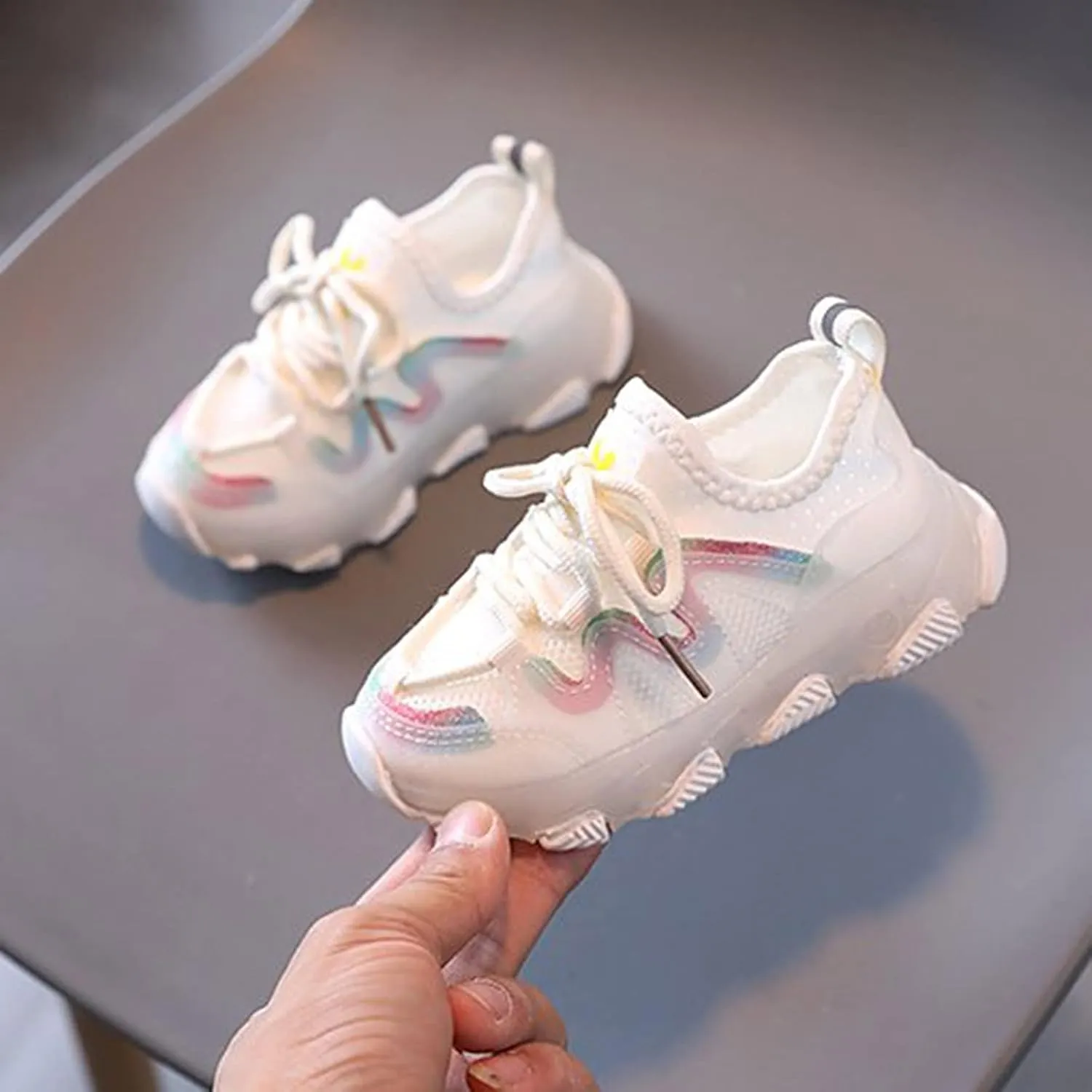 Lace Girls LED Shoes Toddler Up Infant Mesh Light Kids Boys Sport Girl's Shoes Youth Snow Boots Girls