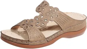 Ladmiple Womens Sandals Comfortable Dressy With Arch Support Orthopedic Arch Support Flip Flops Soft Summer Orthotic Slides