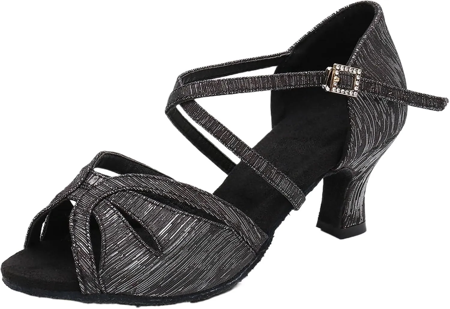 Latin-Dance-Shoes For Women Girls Modern Tango Salsa Ballroom Dancing Shoes Jazz Ladies Practice Dance-Shoes Salsa Heeled Sandal