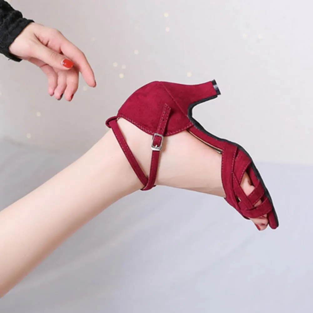Latin Dance Shoes for Women Salsa Ballroom Dance Heel Performance Dancing Shoes, Model YCL343