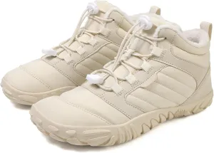 LOSD Hike Waterproof Winter Barefoot Shoes, Winter Snow Boots for Women, Walking Hiking Boots
