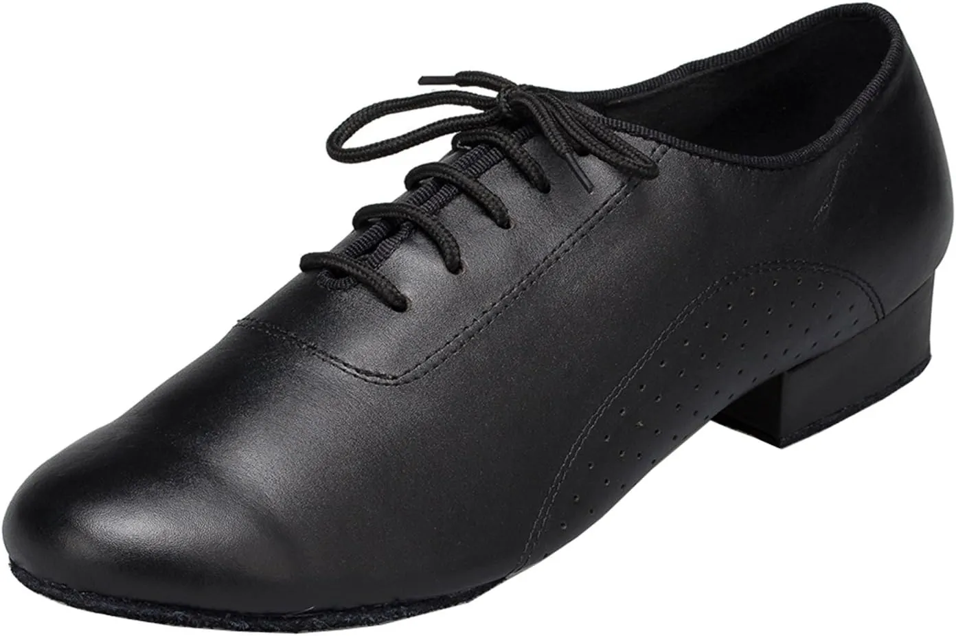Mens Ballroom Dance Shoes for Latin Salsa Tango with Standard Block Heel