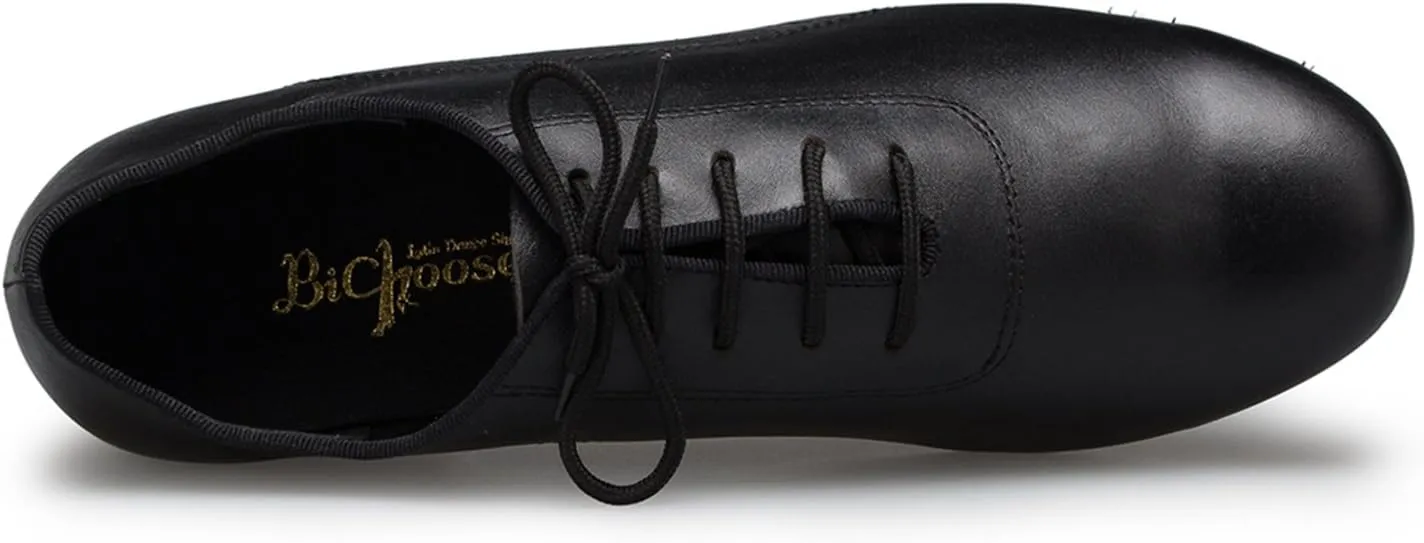Mens Ballroom Dance Shoes for Latin Salsa Tango with Standard Block Heel
