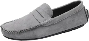 Mens Classic Loafers Shoes Breathable Suede Vamp Slip On Comfortable Driving Style Casual Events Business Outdoors Wedding