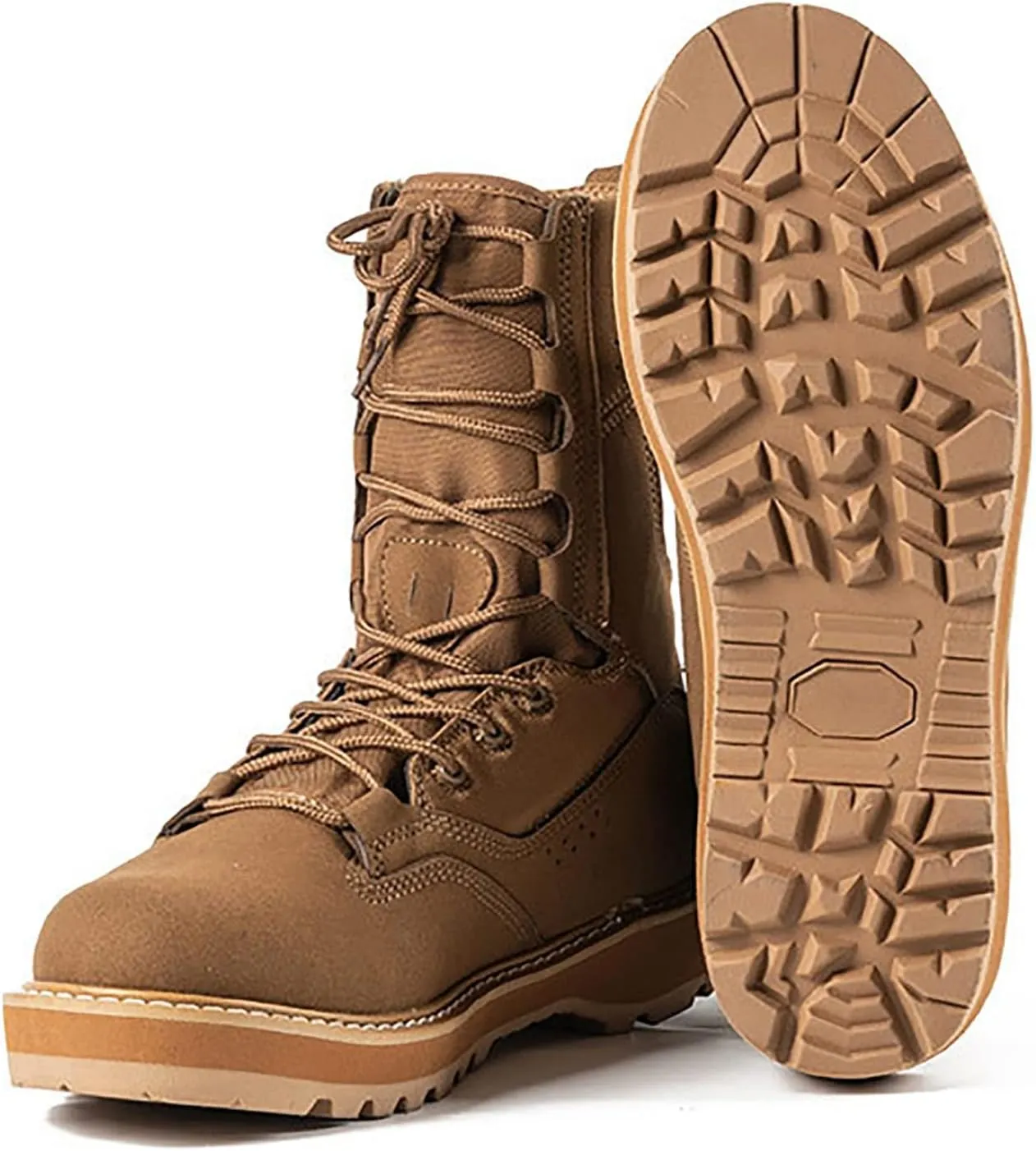 Men's High-top Tactical Military Boots, Outdoor Comfort Durable Ultralight Waterproof Tactical Boots, for Hiking Non-slip Breathable Training Shoes