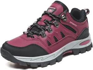 Men's Hiking Shoes, Ladies Hiking Shoes, Couple Shoes of The Same Style for Men and Women, Low Top, Outdoor, Size 36-48 (Color : Red, Size : 6)