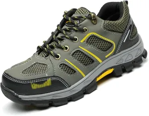 Men's Hiking Shoes, Ladies Hiking Shoes, Hunting Shoes, Breathable, Anti-Smashing, Anti-Puncture (Color : Green, Size : 7)