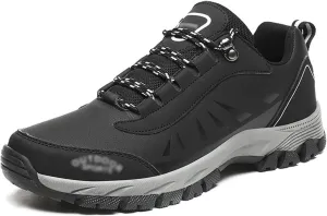 Men's Hiking Shoes, Men's Shoes, Low-Top, Leisure, Hiking, Sports, Travel, Wilderness (Color : Black, Size : 8)