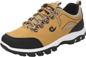 Men's Hiking Shoes Outdoor Walking Shoes Waterproof Work Shoes Trekking Trails Shoes with Arch Support