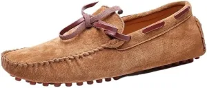 Mens Loafers Shoes Breathable Suede Vamp Slip On Comfortable Driving Style Casual Events Business Outdoors Wedding Flat Heel