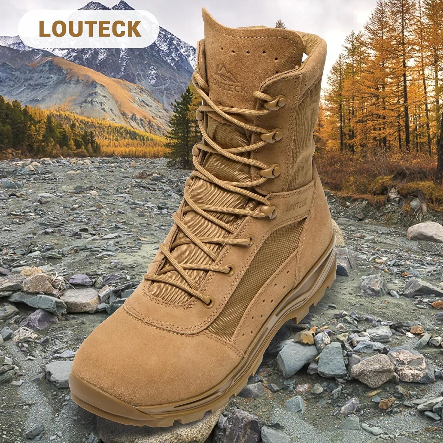 Men's Military & Tactical Boots  Waterproof & Comfortable Boots for Men, Perfect for Work, EMS, Hiking, and Combat