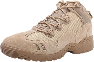 Men's Military Tactical Boot, Lightweight Comfortable Boots, Waterproof Hiking Work Boots,Low Cut Training Boots for Work All Day Motorcycle Combat Hiking