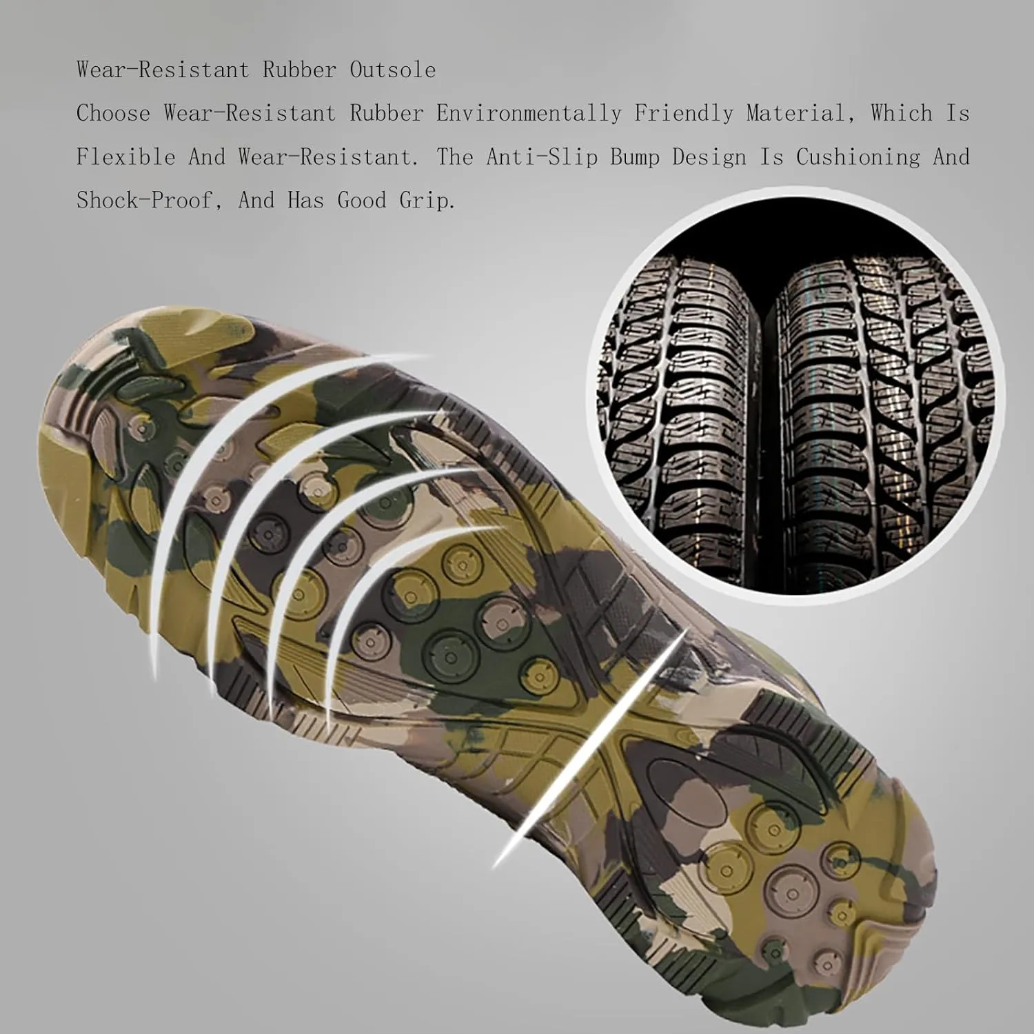 Men's Outdoor Boots Walking Camping Lace-up Army Boots Camouflage Military Tactical Waterproof Shoes Combat Boots Trekking Hiking Ankle Boot,A-45