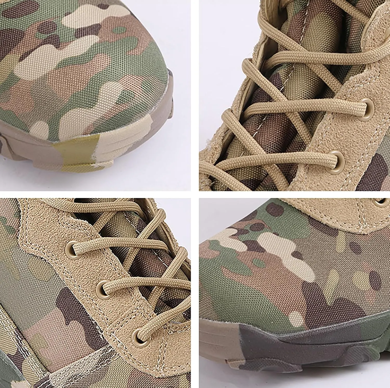 Men's Outdoor Boots Walking Camping Lace-up Army Boots Camouflage Military Tactical Waterproof Shoes Combat Boots Trekking Hiking Ankle Boot,A-45