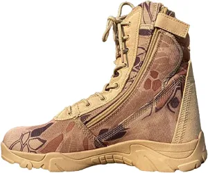 Men's Outdoor High-top Hiking Tactical Boots, Lightweight Abrasion-resistant Military Work Shoes, Breathable Soft and Comfortable Durable Work Boots