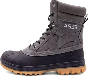 Men's Outdoor High-top Tactical Boots, Waterproof Rubber Cushioning Outsole Military Shoes, Comfort Breathable Lace-up Sports Durable Hiking Shoes