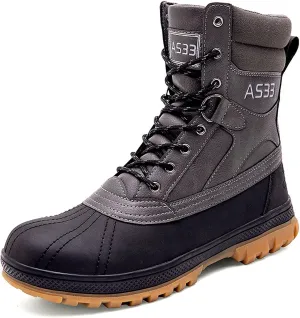 Men's Tactical Military Boots,Autumn And Winter Outdoor Waterproof Non-slip Woodland boot, Outdoor Lace-Up Lightweight Breathable Hiking Shoes