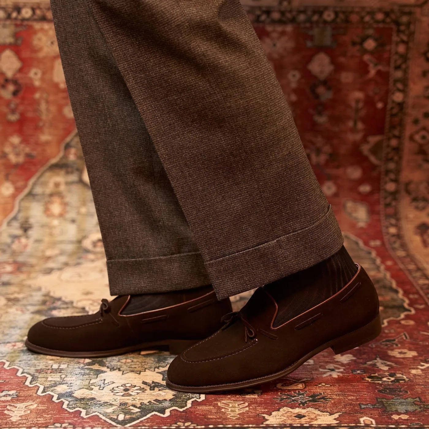 Mens Tassel Loafers Slip On Dress Shoes Modern Suede Mocasines Prom Causal Wedding Business Suit Shoes Tuxedo Shoes for Men