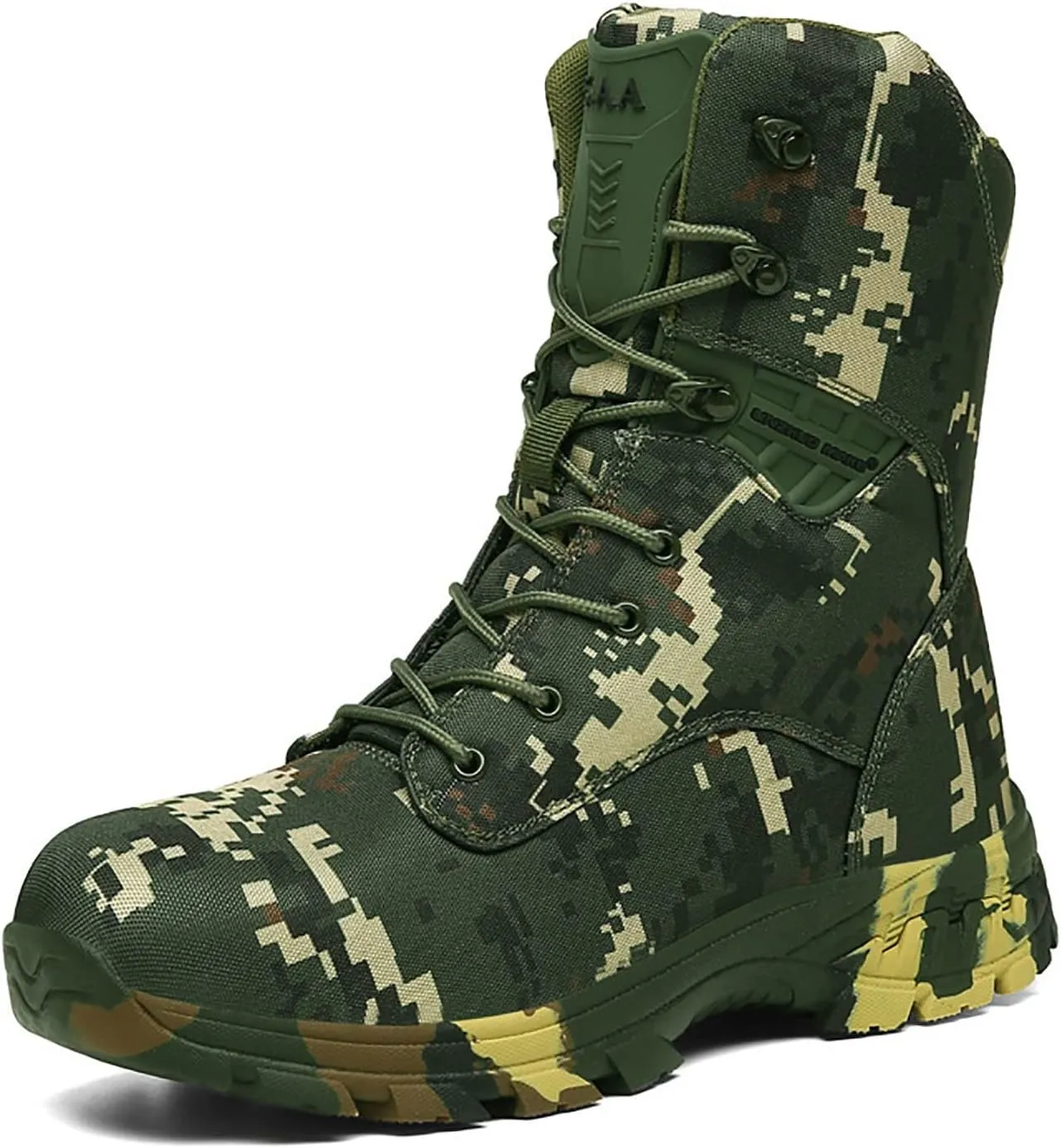Military and Tactical Boots for men, Non-Slip Waterproof Comfortable Shock Mountaineering Boots, Outdoor Lace-Up Sports Lightweight Durable Breathable Hiking Shoes