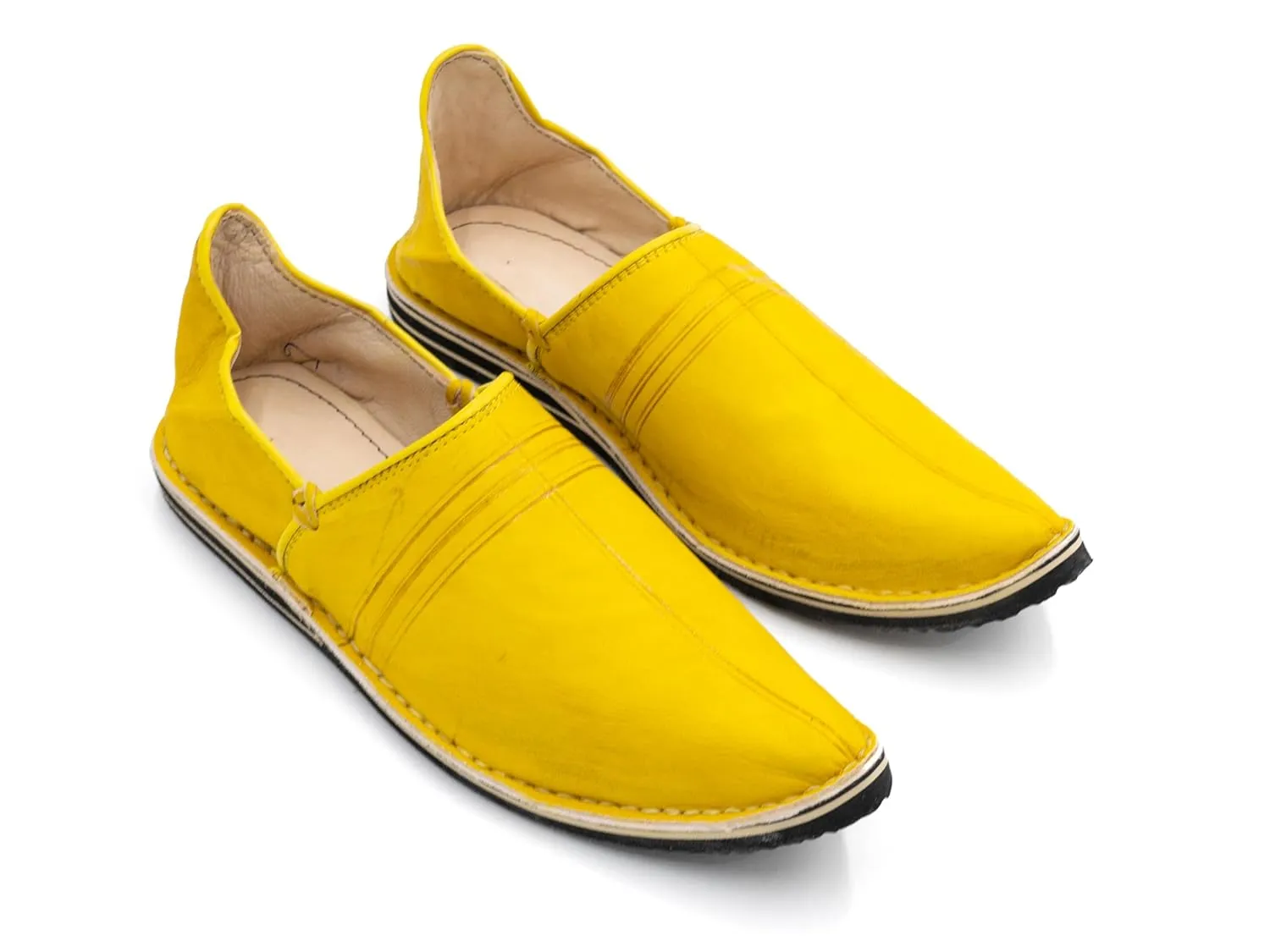 Moroccan babouche shoe, Leather slipper, Unisex Handmade Babouches slippers Dyed With Natural Color, babouche men, babouche women (42 EU, Camel)