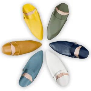 Moroccan babouche slipper, Leather slipper, Unisex Handmade Babouches slippers Dyed With Natural Color, babouche men, babouche women