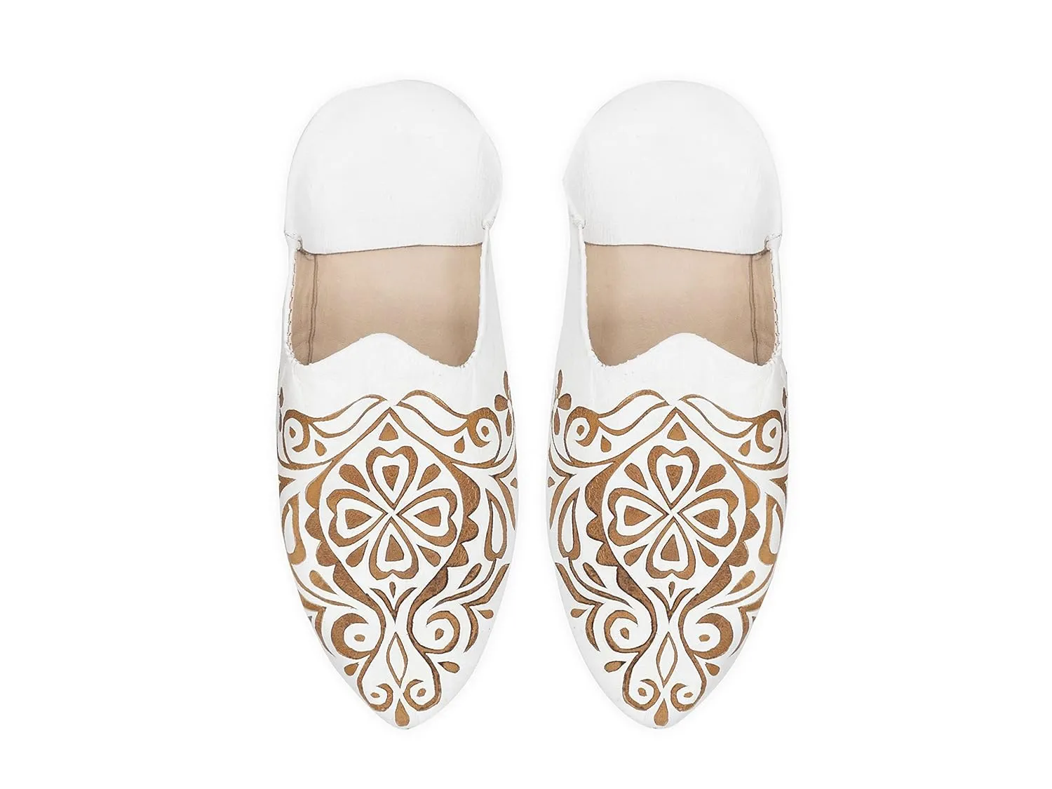 Moroccan babouche slipper, Leather slipper, women Handmade Babouches slippers Dyed With Natural Color, Lady babouche, Babouche women (38 EU, Orange)