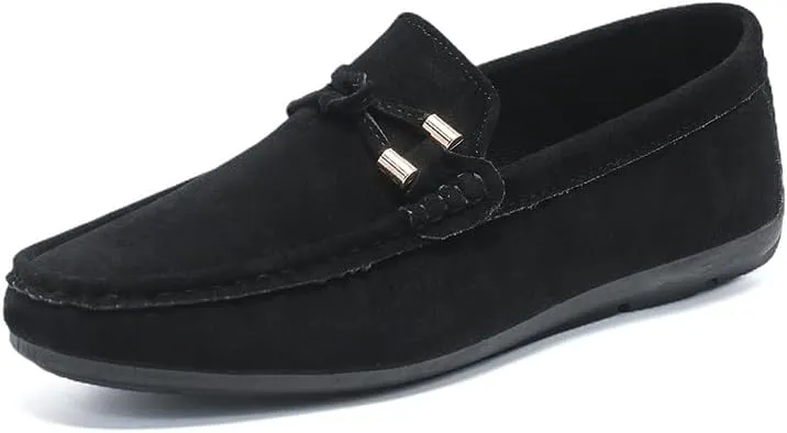 New Men's Loafers Suede Vamp Moccasins Penny Loafers Comfortable Flexible Lightweight Wedding Slip-on