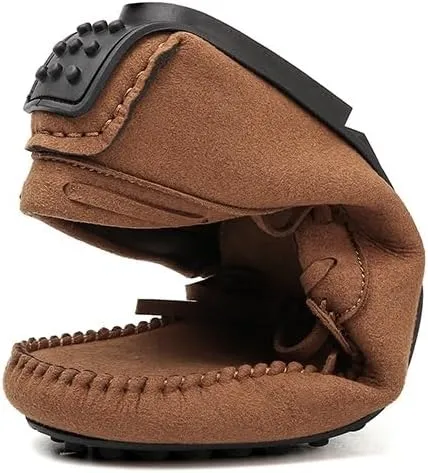 New Mens Loafers Suede Vegan Leather Moccasins Driving Loafers Anti-Slip Comfortable Resistant Fashion Slip On