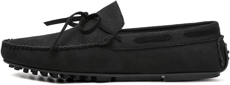 New Mens Loafers Suede Vegan Leather Moccasins Driving Loafers Anti-Slip Comfortable Resistant Fashion Slip On