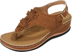 Orthopedic Leather Sandals for Women Orthotic Sandals with Heels Orthopedic Fascitis Plantar Sandals Women Orthopedic High Arch Support Inserts Women Sandal Women's Orthopedic Arch Support Flip Flops