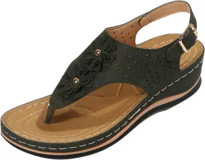 Orthopedic Leather Sandals for Women Orthotic Sandals with Heels Orthopedic Fascitis Plantar Sandals Women Orthopedic High Arch Support Inserts Women Sandal Women's Orthopedic Arch Support Flip Flops
