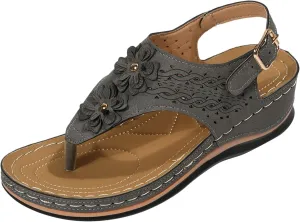 Orthopedic Leather Sandals for Women Orthotic Sandals with Heels Orthopedic Fascitis Plantar Sandals Women Orthopedic High Arch Support Inserts Women Sandal Women's Orthopedic Arch Support Flip Flops