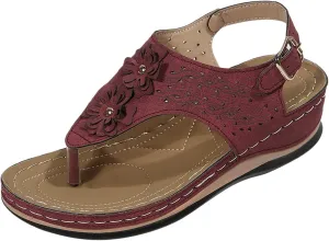 Orthopedic Leather Sandals for Women Orthotic Sandals with Heels Orthopedic Fascitis Plantar Sandals Women Orthopedic High Arch Support Inserts Women Sandal Women's Orthopedic Arch Support Flip Flops
