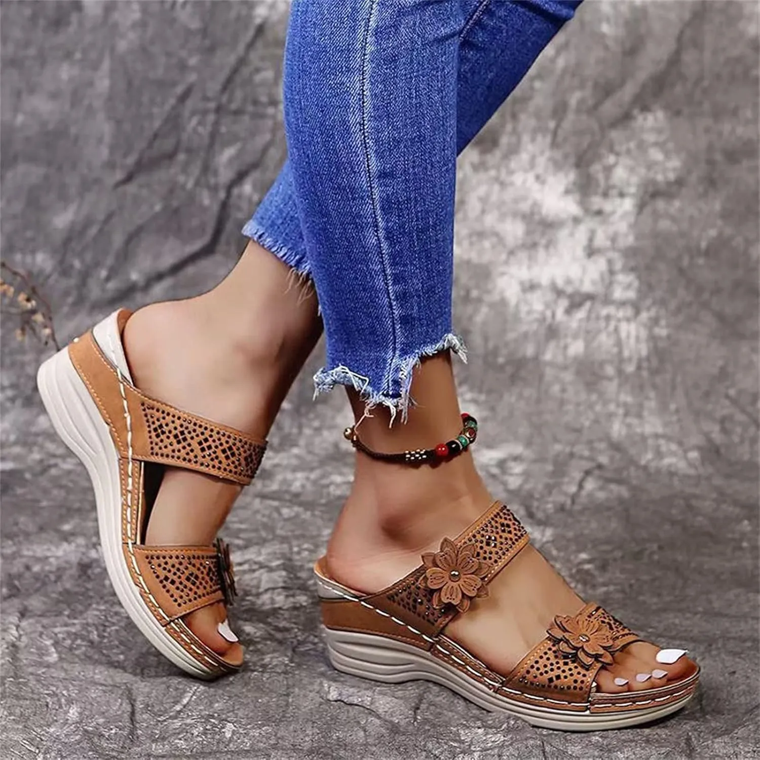 Orthopedic Sandals for Planters Fasciitis for Women Orthotic Womens Slippers with Support Womens High Arch Support Sandals Orthopedic Flip Flops Sandals for Women Waterproof Womens Shoes