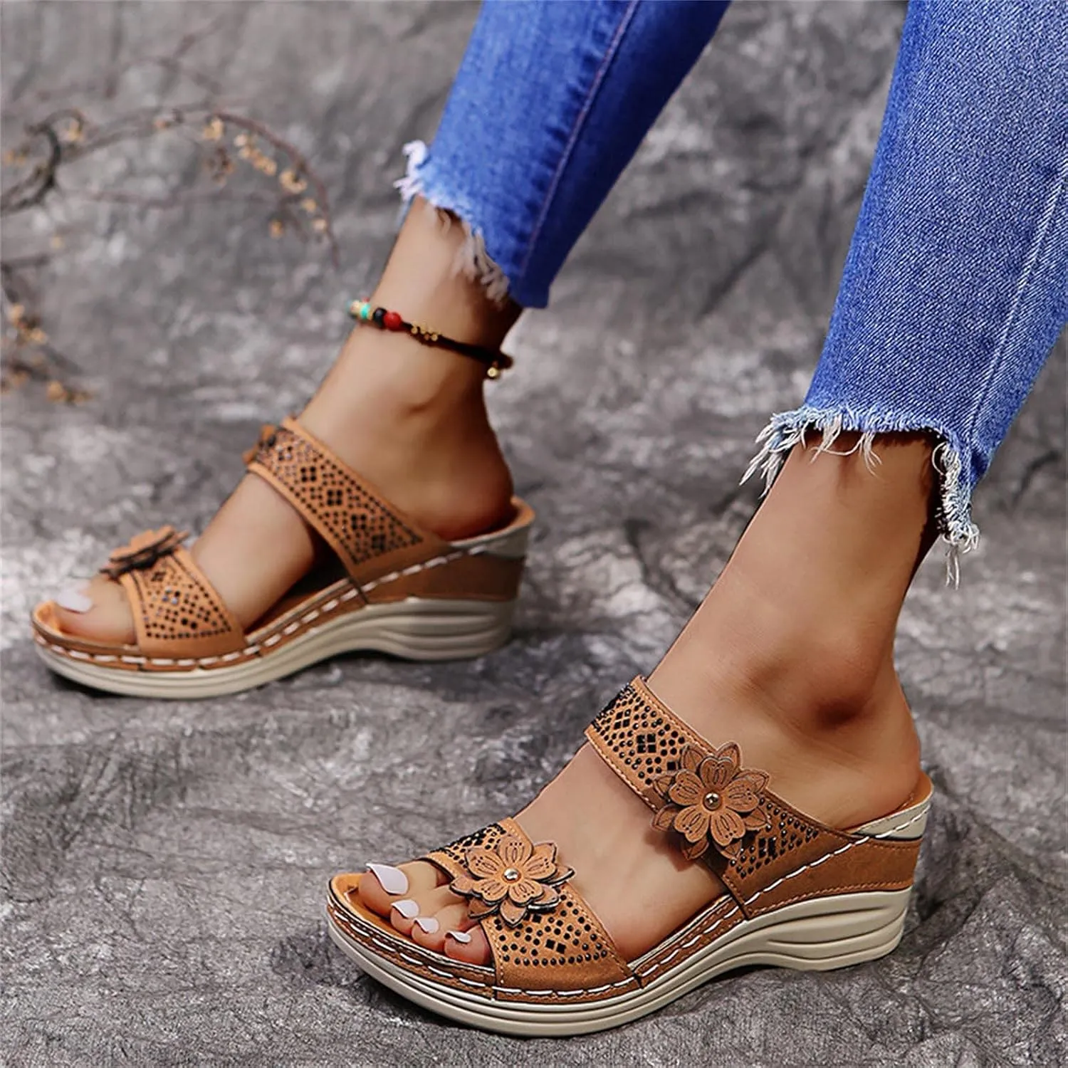 Orthopedic Sandals for Planters Fasciitis for Women Orthotic Womens Slippers with Support Womens High Arch Support Sandals Orthopedic Flip Flops Sandals for Women Waterproof Womens Shoes