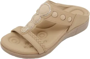 Orthopedic Sandals for Women Arch Support Recovery Slides, Women Arch Support Slides Orthotic Sandals Orthopedic Sandal