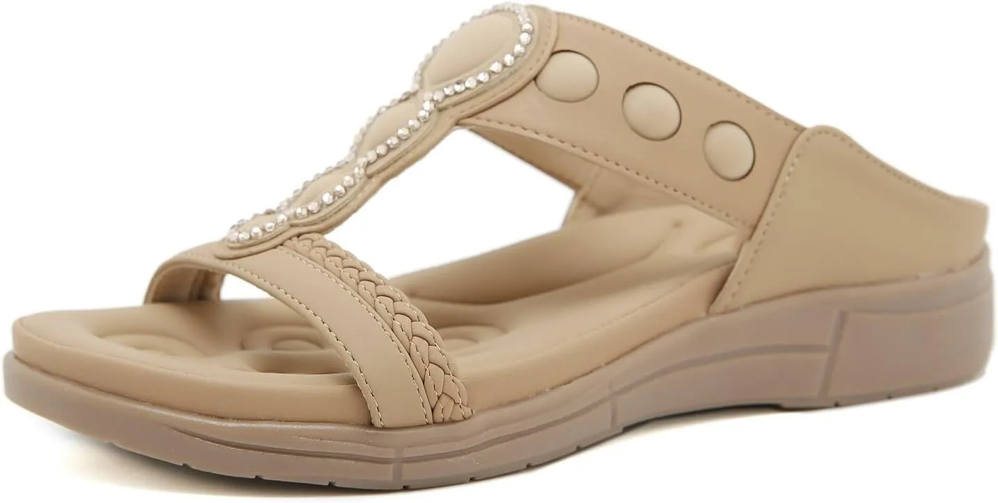 Orthopedic Sandals for Women Arch Support Recovery Slides, Women Arch Support Slides Orthotic Sandals Orthopedic Sandal