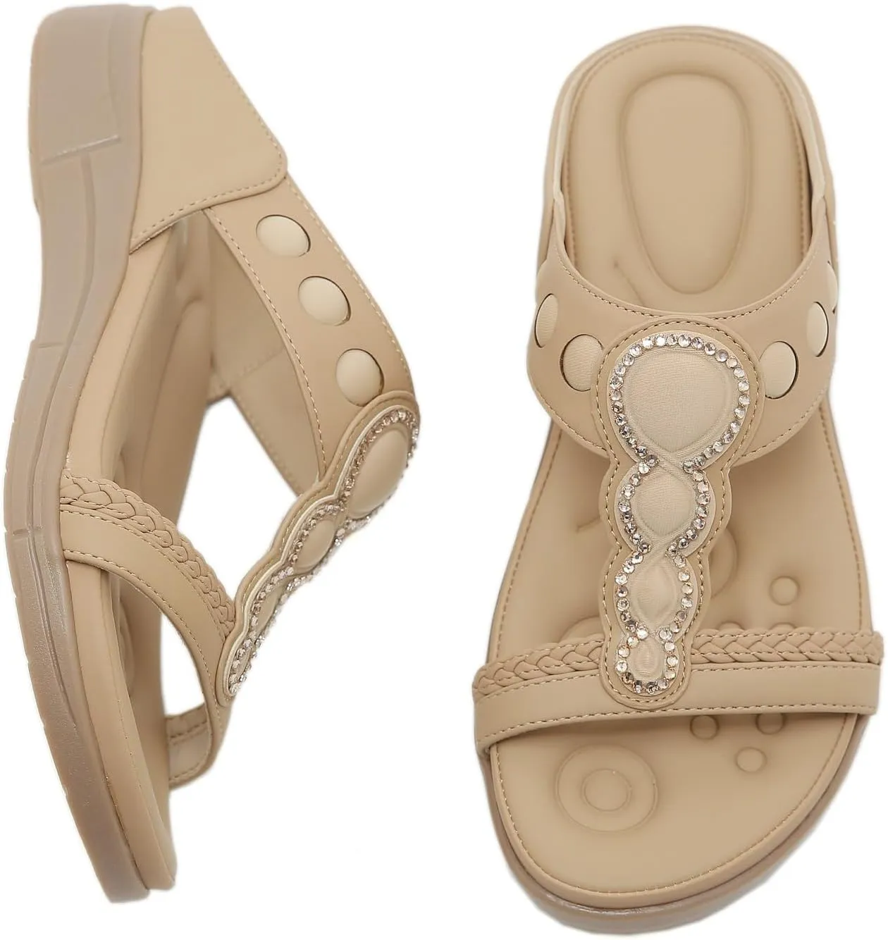 Orthopedic Sandals for Women Arch Support Recovery Slides, Women Arch Support Slides Orthotic Sandals Orthopedic Sandal
