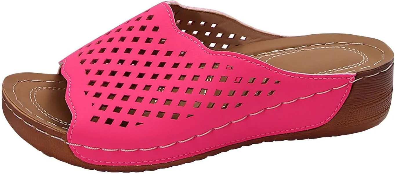 Orthopedic Sandals For Women Arch Support Walking Sandals Comfortable Beach Orthotic Sandals Summer Wedge Sandals
