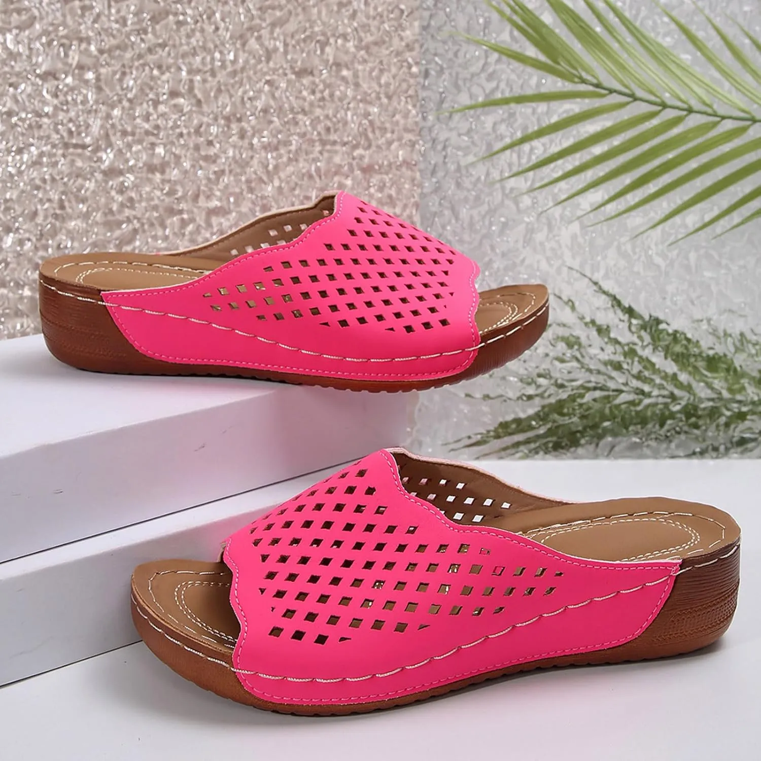 Orthopedic Sandals For Women Arch Support Walking Sandals Comfortable Beach Orthotic Sandals Summer Wedge Sandals